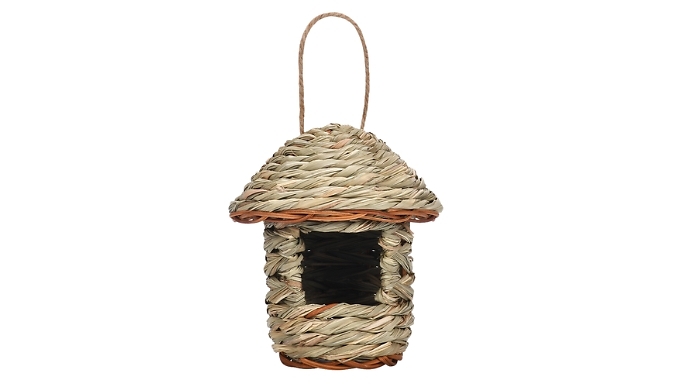 Natural Hay Weaving Decorative Birdhouse - 2 Styles