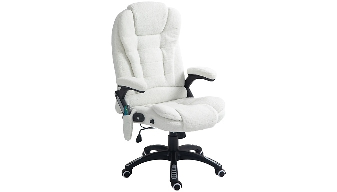 Vinsetto Boucle Heated Reclining Office Chair