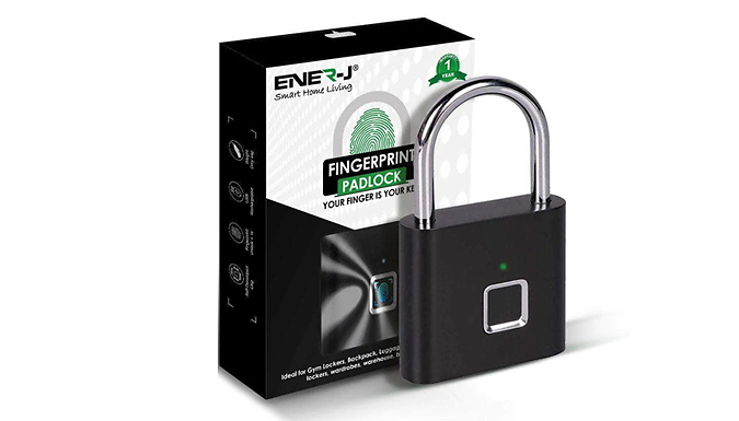 Smart Fingerprint USB Waterproof Metal Padlock