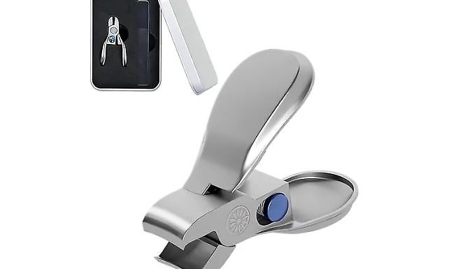 Stainless Steel Wide-Jaw Nail Clippers + Free Nail File