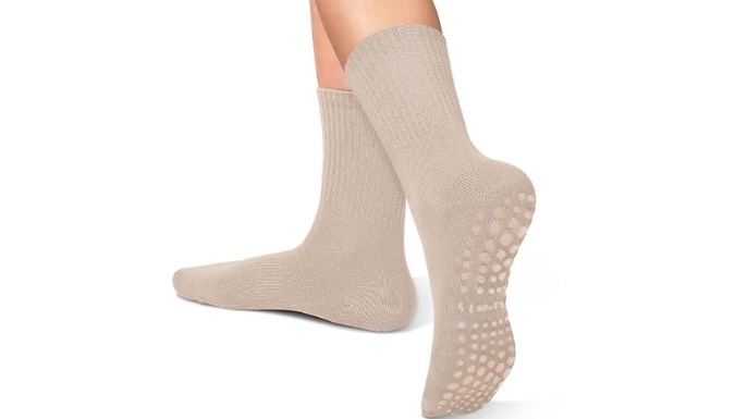 6-Pairs of Anti-Slip Fitness Socks - 4 Options!
