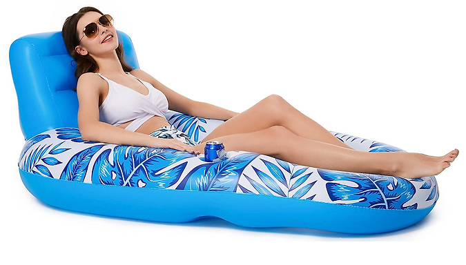 Floating Tropical Lounger Chair & Cup Holders at Go Groopie IE