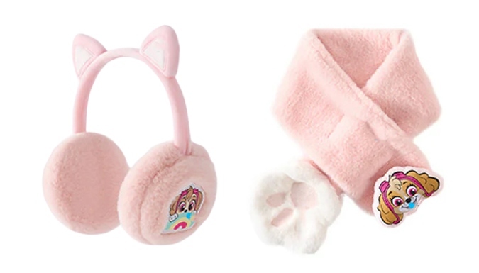 Children's Cartoon Dog Scarf or Earmuffs - 3 Colours!