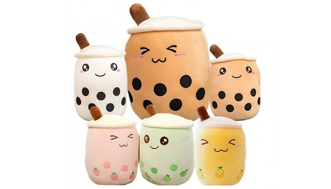 Bubble Tea Cup Plush Pillow - 3 Sizes & 7 Colours