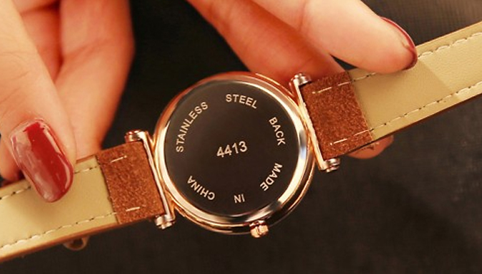 Women's PU Leather Quartz Watch - 5 Colours