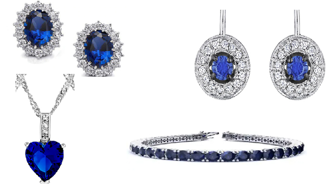 Christmas Simulated Sapphire Jewellery Mystery Deal