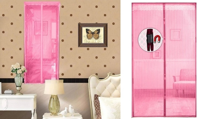 Magic Magnetic Mesh Door Curtain - Keep Bugs Out