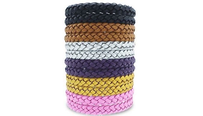 5-Pack of Mosquito-Repellent Waterproof Bracelets