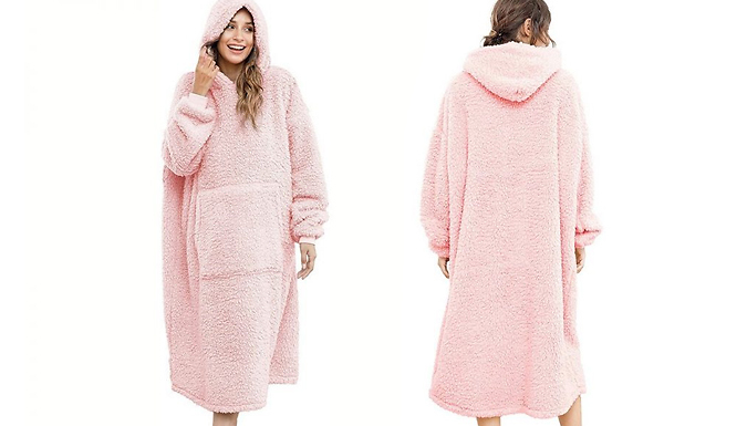 Sherpa Oversized Wearable Hoodie Blanket - 6 Colours