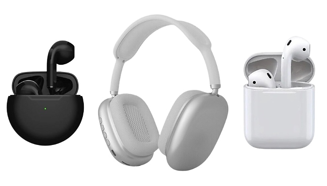 Airs Pro Wireless Bluetooth Headphone Bundle - 3 Options!