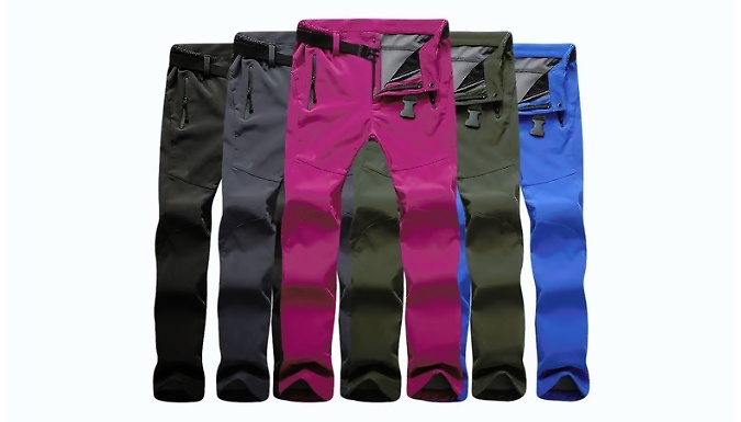 Fleece-Lined Waterproof Winter Trousers - Men's & Womens Sizes!