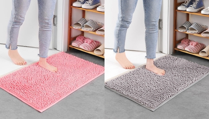 Non-Slip Bathroom Floor Mat - 7 Colours at Go Groopie