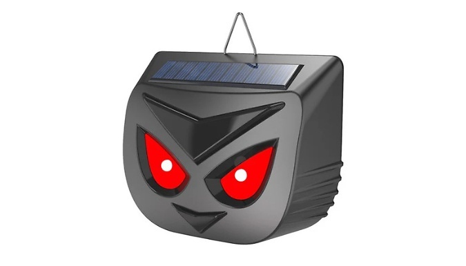 Solar-Powered Flashing Animal Repeller - 2-Pack!