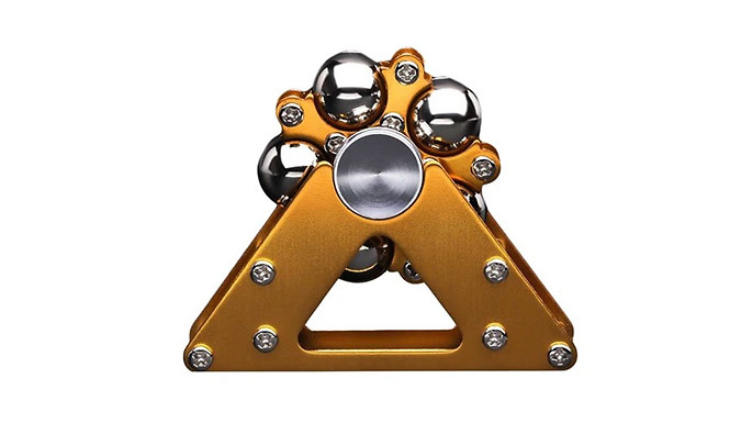 Anti-Stress Metal Fidget Spinner With Stand - 3 Colours