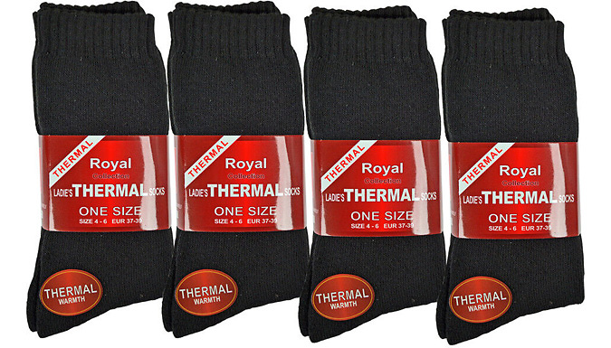 12 Pairs of Ladies' Thick Thermal Sport Socks