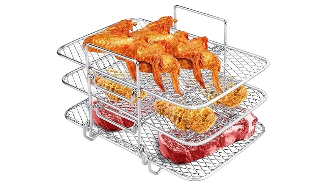 3 Layers Air Fryer Rack - 4 Sizes