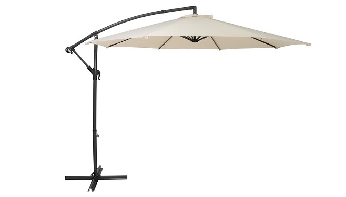 3m Cantilever Parasol with Rain Cover - 4 Colours!