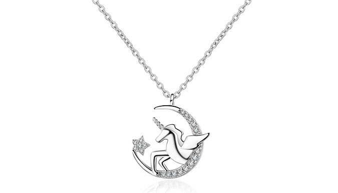 Unicorn Moon Necklace - 2 Colours