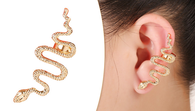 Golden Snake Cuff Earring