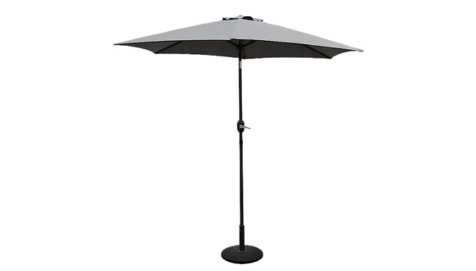 2.7M Crank and Tilt Garden Parasol - 3 Colours