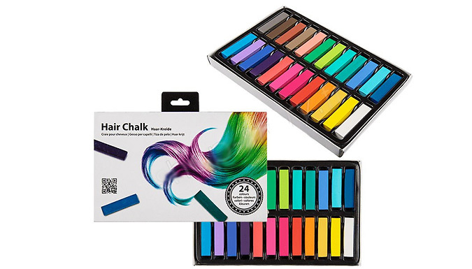 24-Pack of Hair Chalks