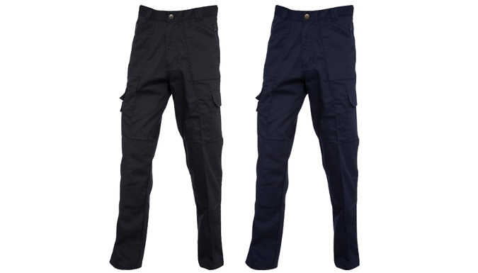 Heavy-Duty Cargo Work Trousers - 2 Colours & 13 Sizes