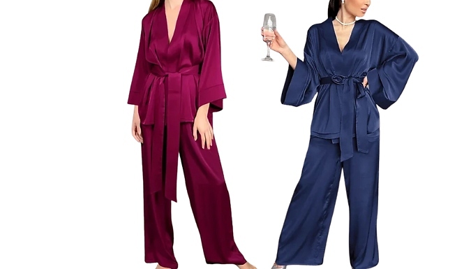 Women's Elegant Soft Pyjama Set - 5 Colours, 6 Sizes