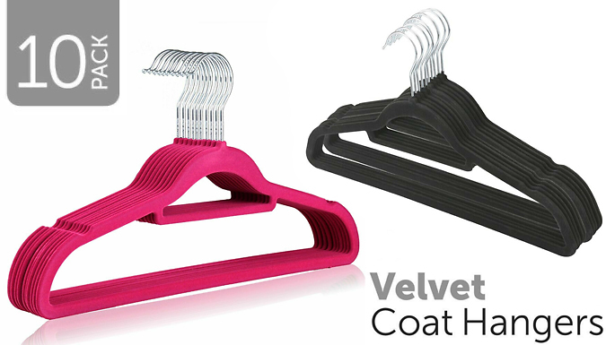 2 Pack of 50 ct Velvet Non Slip Flocked Hangers 