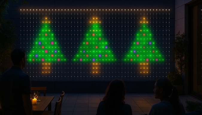 Smart App Programmable Colourful Curtain Light - 3 Sizes