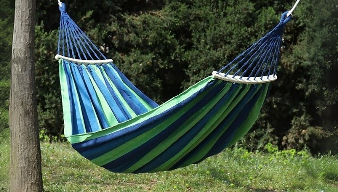 Canvas Outdoor Hammock - 2 Colours & 3 Sizes