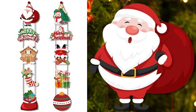 Christmas Hanging Door Banner Decoration at Go Groopie