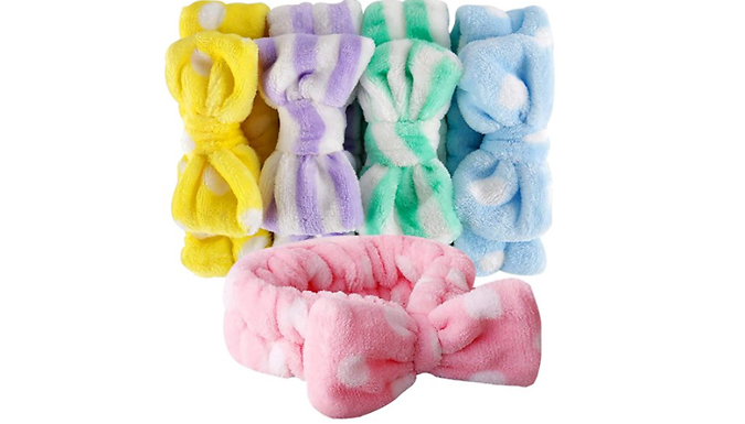 Soft Flannel Big Bow Hairband - 5 or 10 Bands