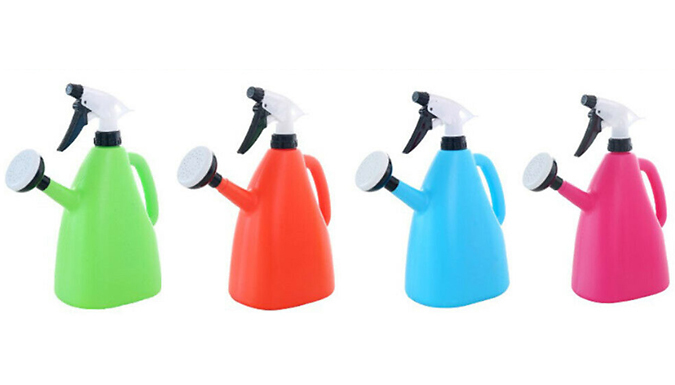 2-in-1 Watering Can & Sprayer - 4 Colours & 2 Sizes