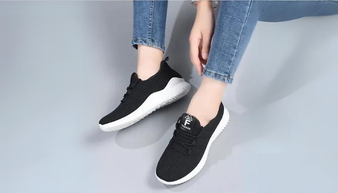 Comfortable Breathable Trainers - 4 Colours & 6 Sizes