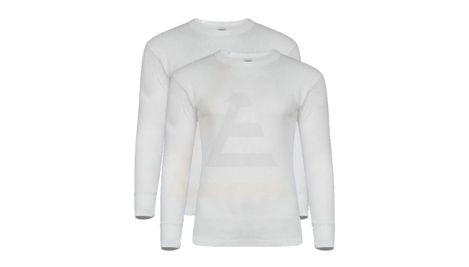 2-Pack of Men's Thermal Long Sleeve Top - 4 Colours, 5 Sizes