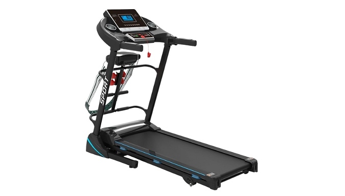 3-Speed Incline Treadmill With External Dumbbells!