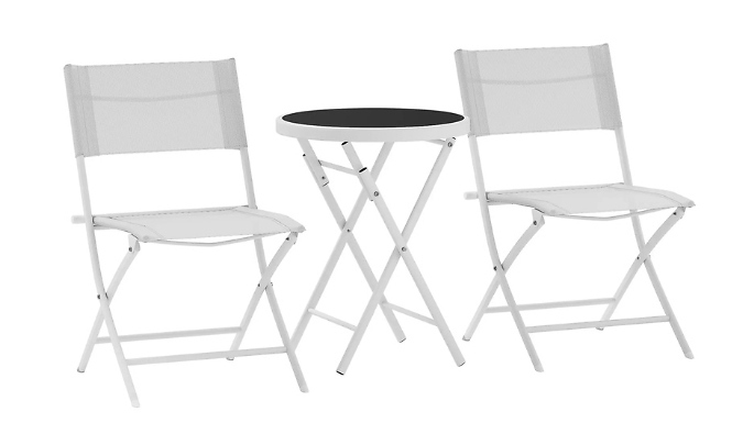 Outsunny 3-Piece Outdoor Bistro Set - 2 Colours