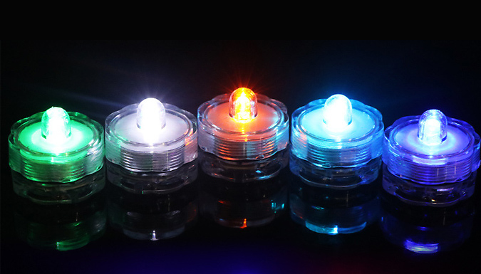 12-Pack of Colour-Changing LED Tealight Candles - 5 Colours