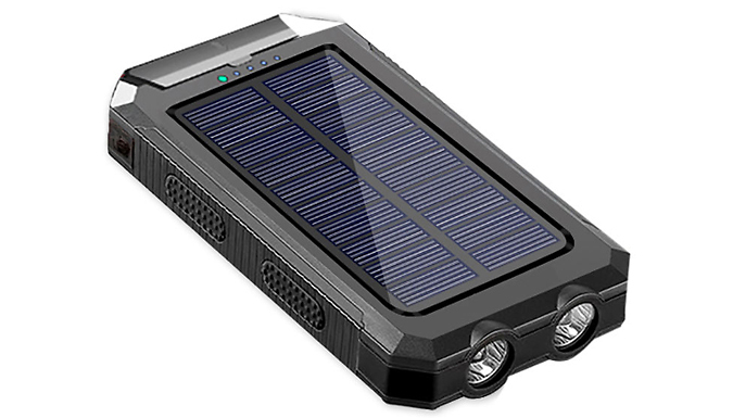 20000mAh Solar Multi-Charging Power Bank - 3 Colours