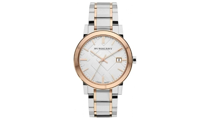 Unisex Burberry The City Two-Tone Watch