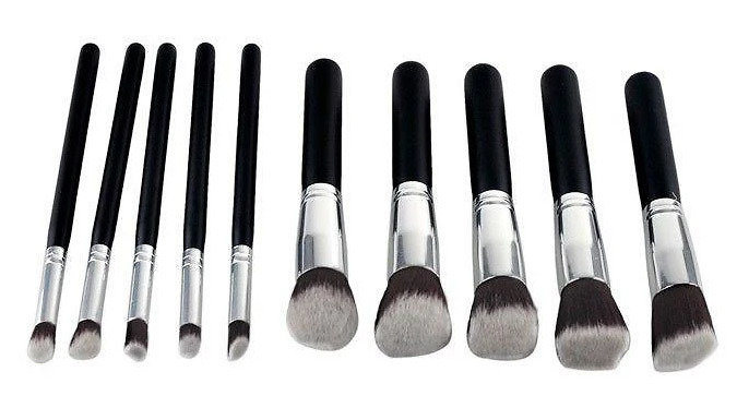 Glamza Gold or Silver Makeup Brush Set - 10, 20 or 30-Pack