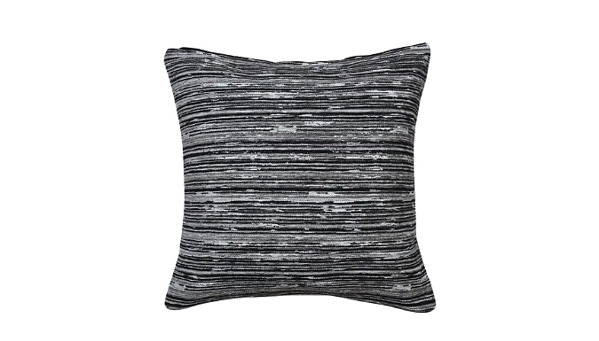 1 or 2-Pack Rustic Striped Jacquard Cushion Covers or Filled Cushions - 4 Colours