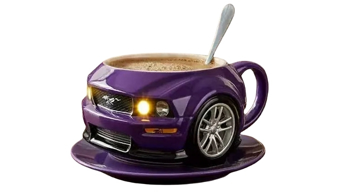 Novelty Car-Shaped Coffee Cup - 8 Colours!