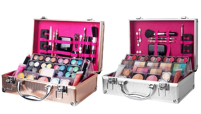 54 or 80-Piece Envie 'Dawn Till Dusk' Make-up Vanity Case - 2 Colours