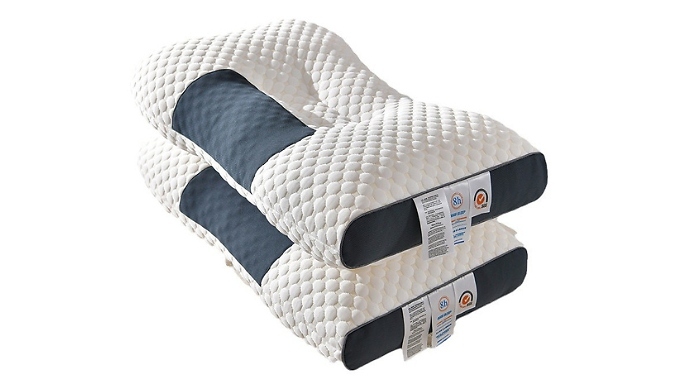 1 or 2 Pack Soft Massage Neck Pillow - 2 Colours