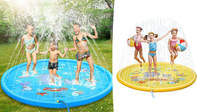 170cm Inflatable Sprinkler Garden Pool - 2 Colours