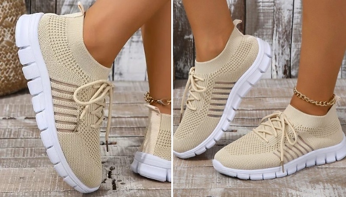 Women’s Lightweight Mesh Lace Up Shoes - 8 Colours & 7 Sizes