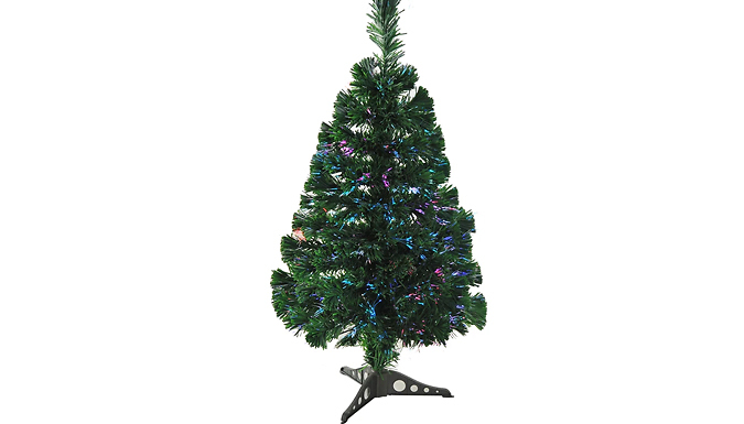 Small Pre-Lit Fibre Optic Christmas Tree