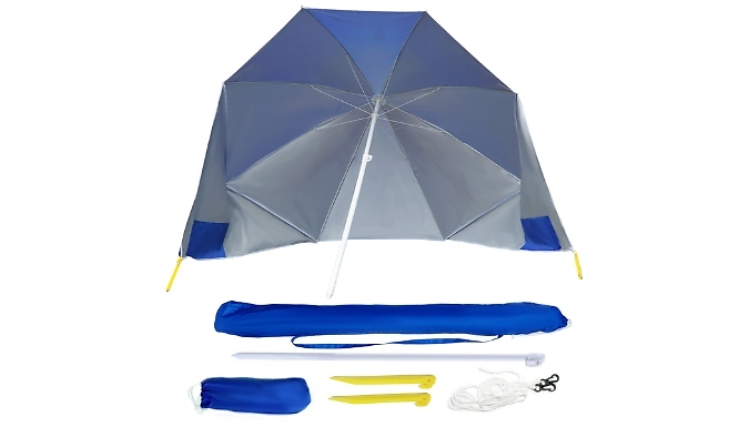 UV-Resistant Umbrella and Windbreaker! - Includes Travel Bag