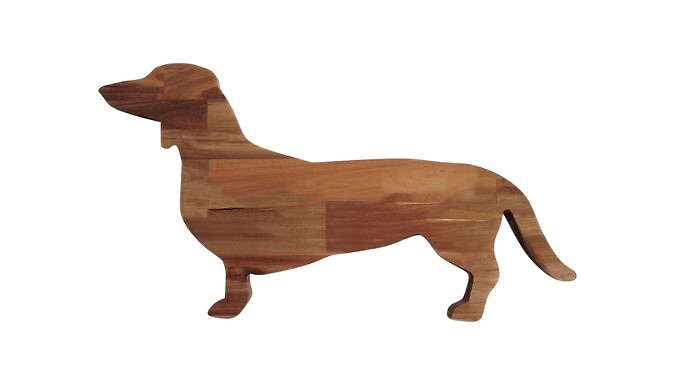 Wooden Dachshund Serving Board